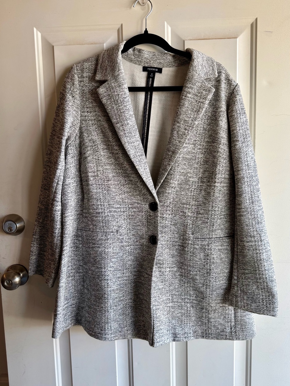 torrid Heathered Gray Textured Blazer Jacket